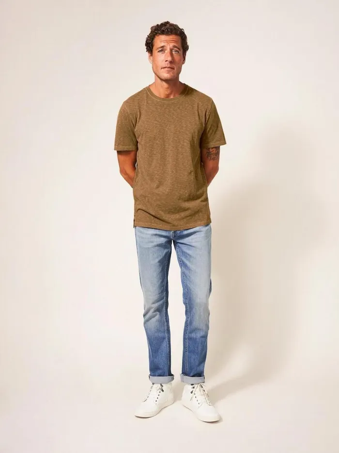 White Stuff TSHIRTS Abersoch Short Sleeve Tee Light Brown 8211 Men