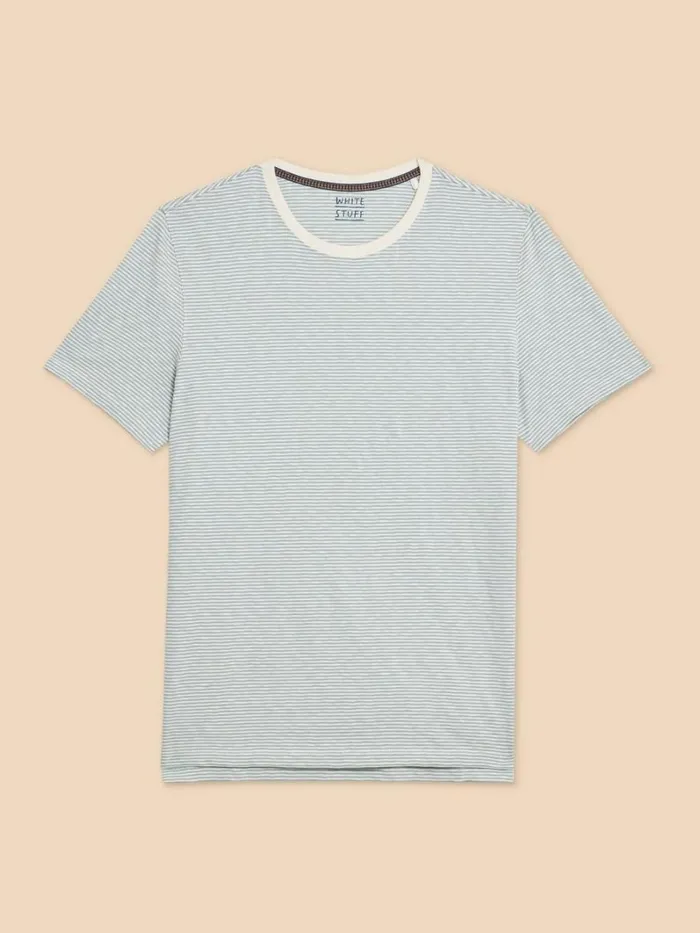 White Stuff TSHIRTS Abersoch SS Stripe Tee White Multi 8211 Men White Stuff TSHIRTS Abersoch SS Stripe Tee White Multi 8211 Men