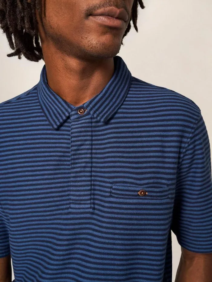 White Stuff TSHIRTS Burston Striped SS Polo Dark Navy 8211 Men White Stuff TSHIRTS Burston Striped SS Polo Dark Navy 8211 Men