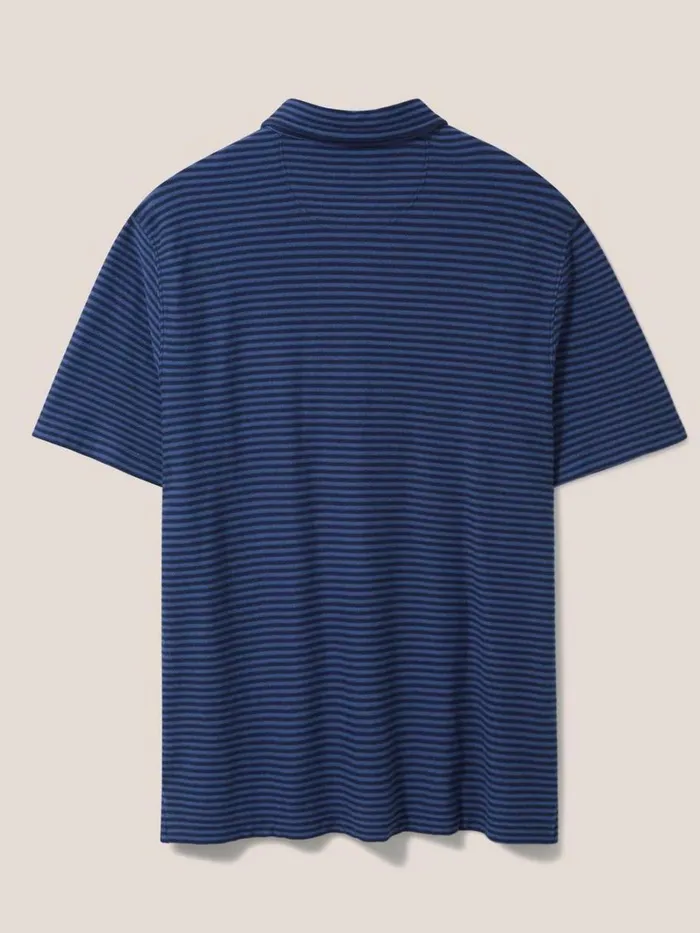 White Stuff TSHIRTS Burston Striped SS Polo Dark Navy 8211 Men White Stuff TSHIRTS Burston Striped SS Polo Dark Navy 8211 Men