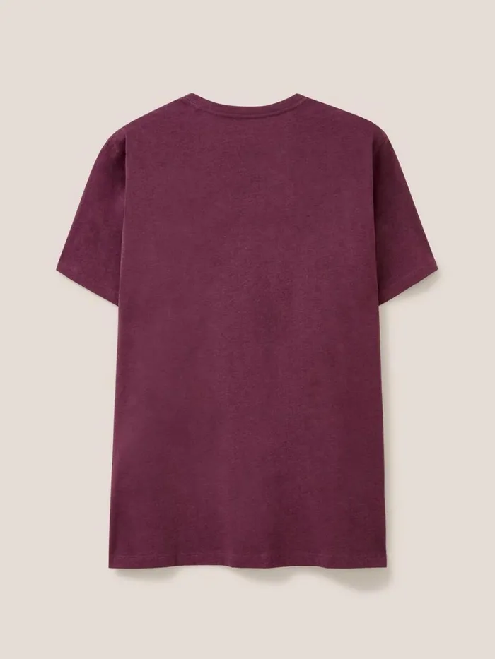 White Stuff TSHIRTS City Cruiser Graphic Tshirt Mid Plum 8211 Men White Stuff TSHIRTS City Cruiser Graphic Tshirt Mid Plum 8211 Men