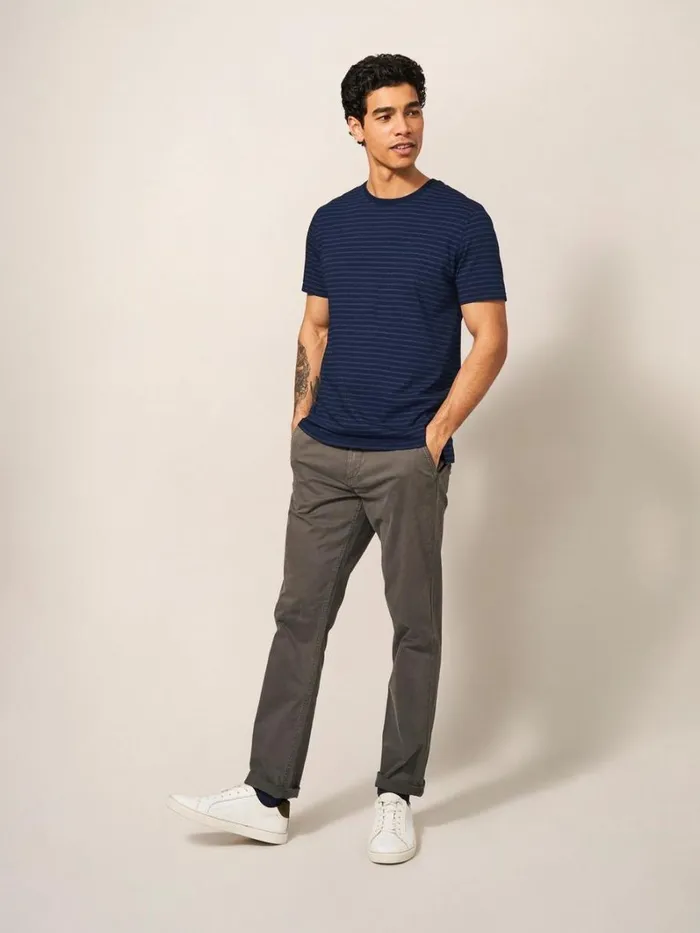 White Stuff TSHIRTS Interest Indigo Stripe Tee Indigo Blue 8211 Men