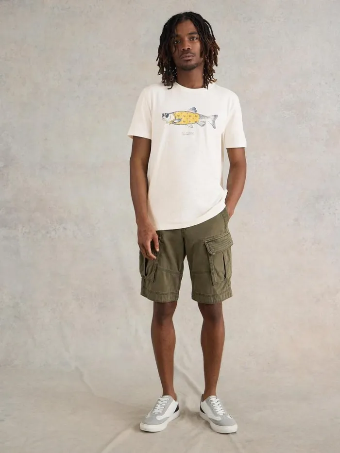 White Stuff TSHIRTS Out Of Offish Graphic Tee White Print 8211 Men White Stuff TSHIRTS Out Of Offish Graphic Tee White Print 8211 Men