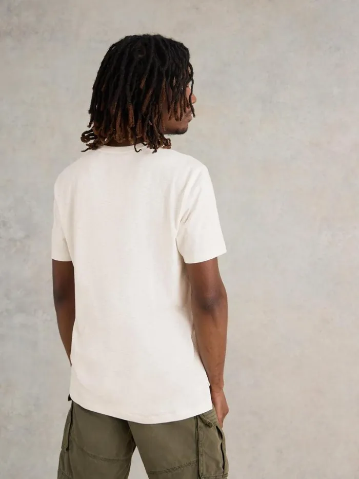 White Stuff TSHIRTS Out Of Offish Graphic Tee White Print 8211 Men White Stuff TSHIRTS Out Of Offish Graphic Tee White Print 8211 Men