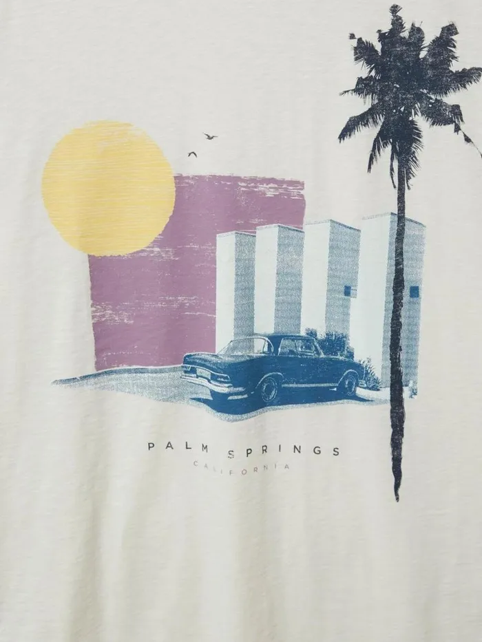 White Stuff TSHIRTS Palm Springs Graphic Tee Natural White 8211 Men White Stuff TSHIRTS Palm Springs Graphic Tee Natural White 8211 Men