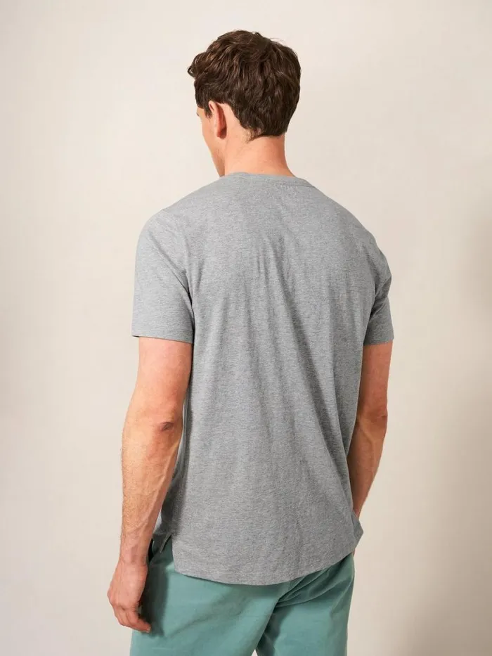 White Stuff TSHIRTS Sunset Surf Graphic Tee Grey Marl 8211 Men White Stuff TSHIRTS Sunset Surf Graphic Tee Grey Marl 8211 Men