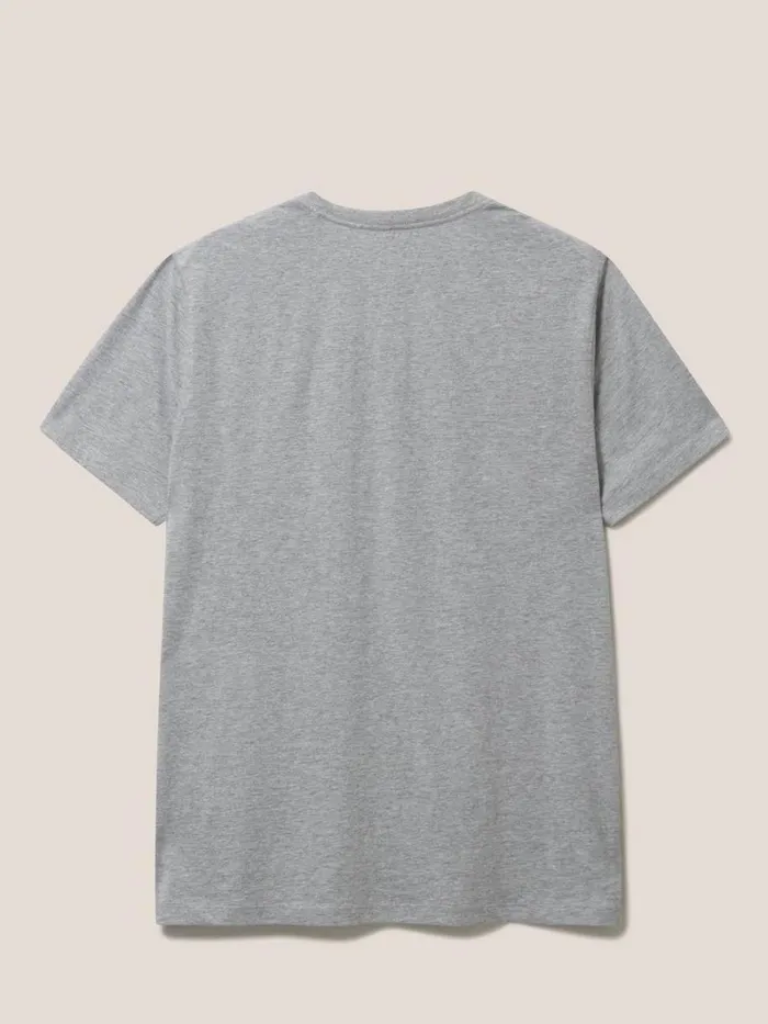 White Stuff TSHIRTS Sunset Surf Graphic Tee Grey Marl 8211 Men White Stuff TSHIRTS Sunset Surf Graphic Tee Grey Marl 8211 Men