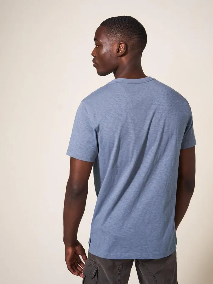 White Stuff TSHIRTS Superkilen Graphic Tshirt Mid Blue 8211 Men White Stuff TSHIRTS Superkilen Graphic Tshirt Mid Blue 8211 Men