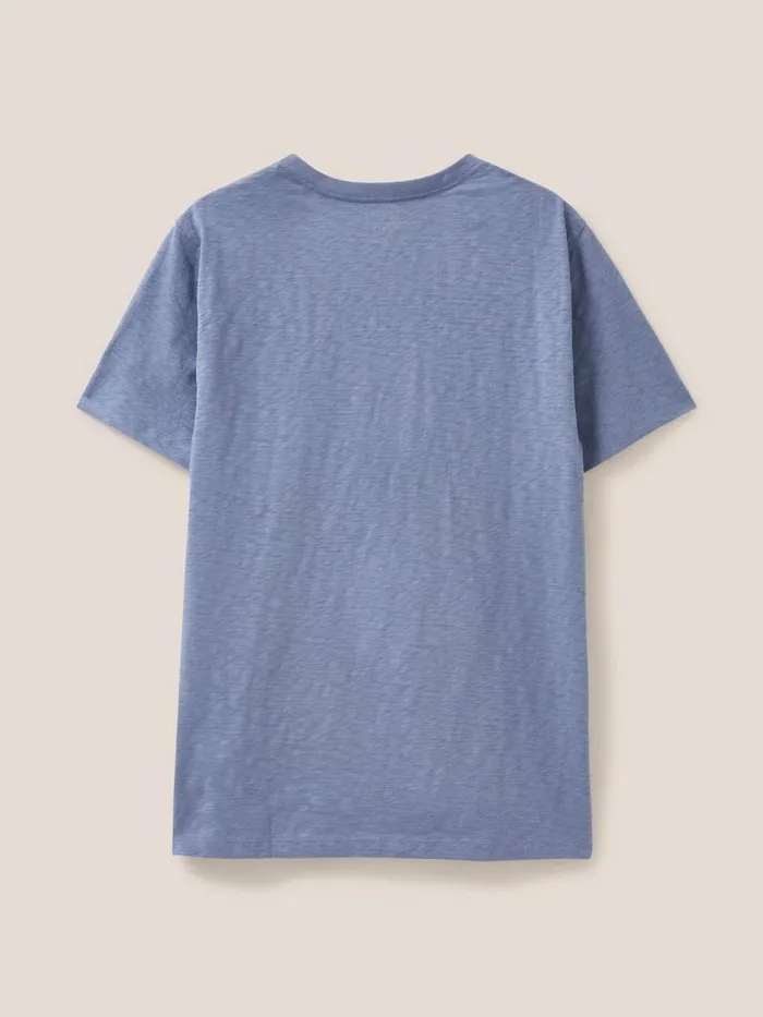 White Stuff TSHIRTS Superkilen Graphic Tshirt Mid Blue 8211 Men White Stuff TSHIRTS Superkilen Graphic Tshirt Mid Blue 8211 Men