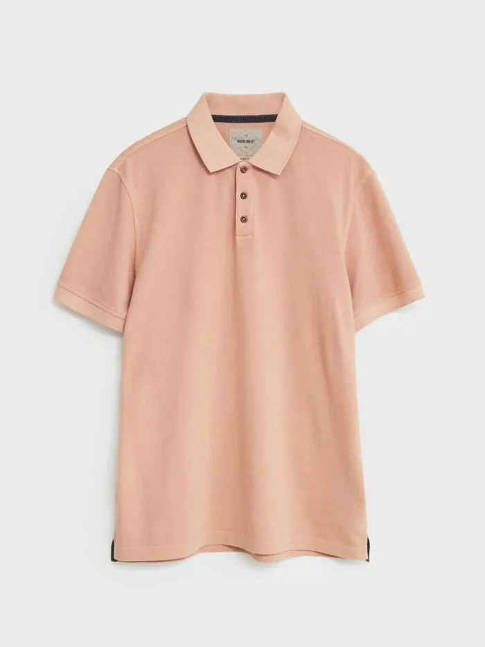 White Stuff TSHIRTS Utility Polo Light Pink 8211 Men White Stuff TSHIRTS Utility Polo Light Pink 8211 Men