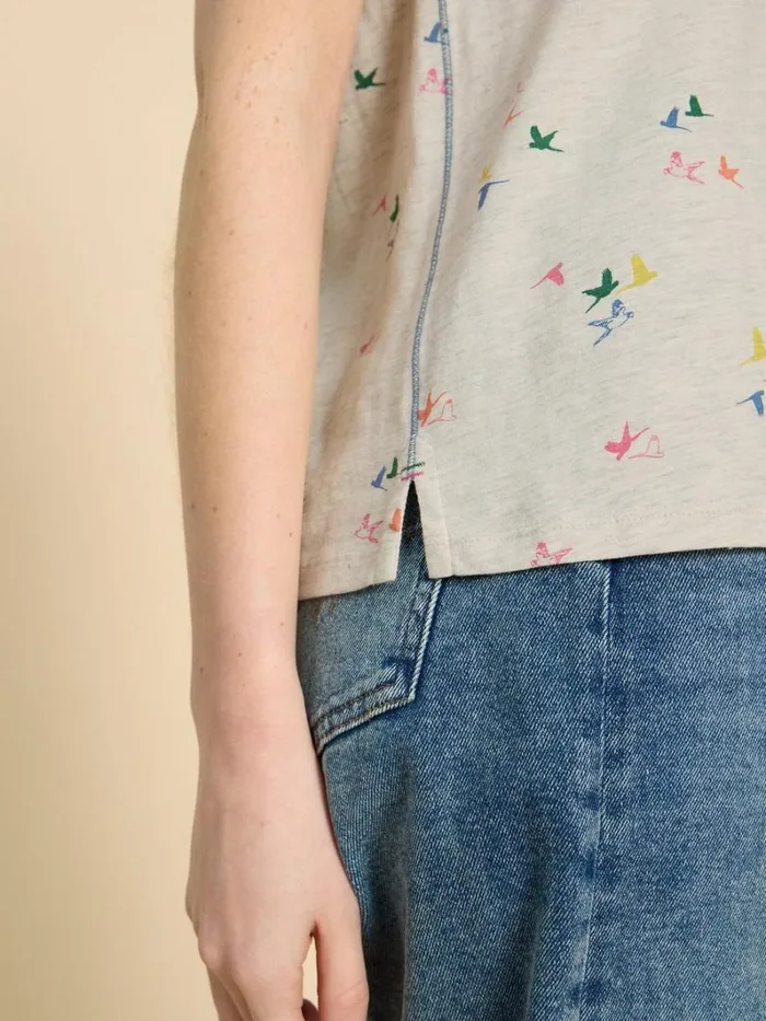 White Stuff TOPS and TEES ABBIE PRINT TEE Natural Print 8211 Women