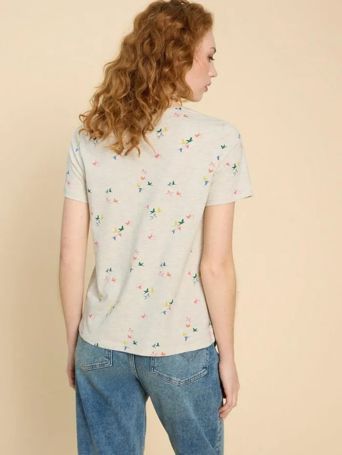 White Stuff TOPS and TEES ABBIE PRINT TEE Natural Print 8211 Women White Stuff TOPS and TEES ABBIE PRINT TEE Natural Print 8211 Women