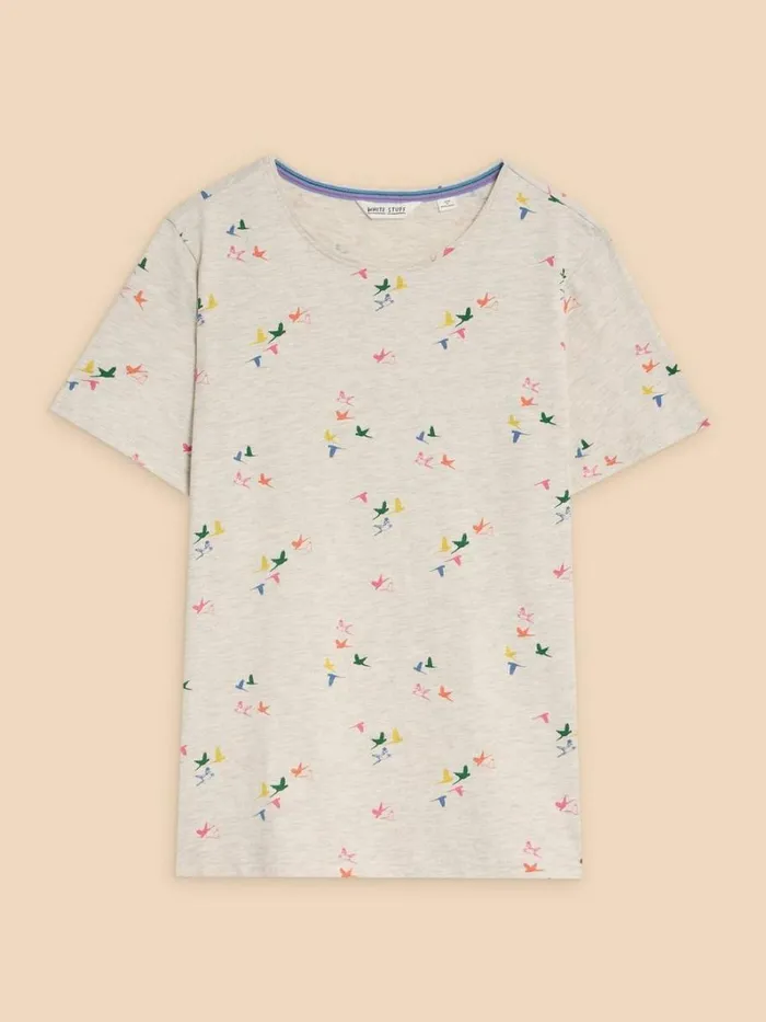 White Stuff TOPS and TEES ABBIE PRINT TEE Natural Print 8211 Women White Stuff TOPS and TEES ABBIE PRINT TEE Natural Print 8211 Women