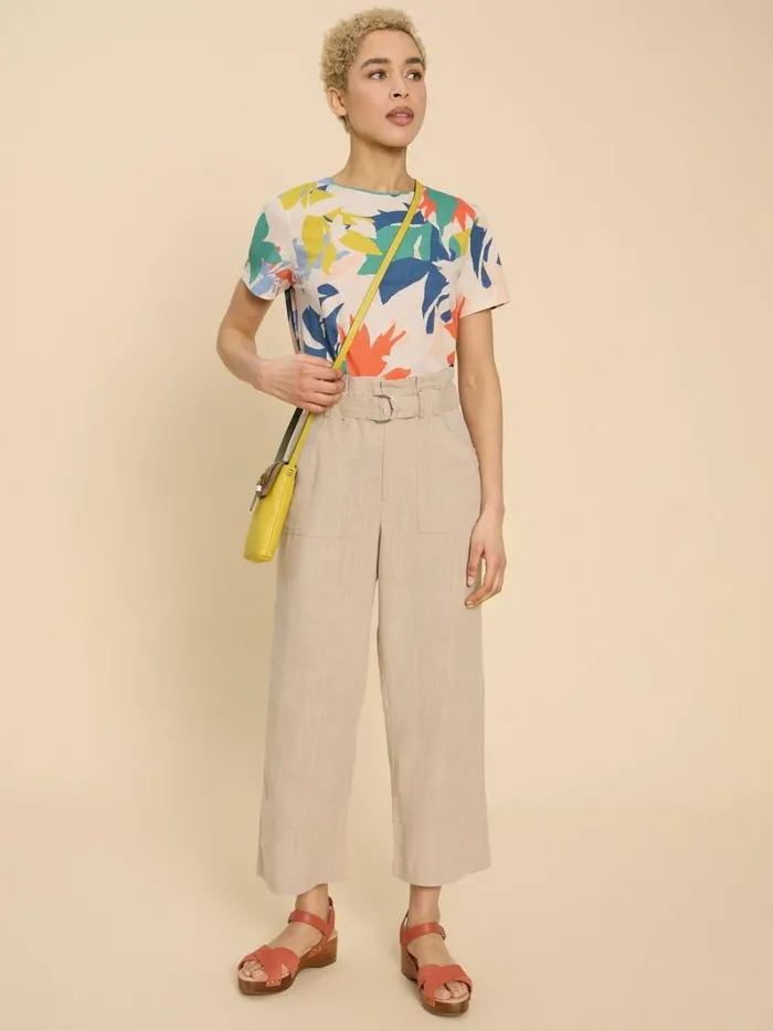 White Stuff TOPS and TEES ABBIE PRINT TEE White Print 8211 Women