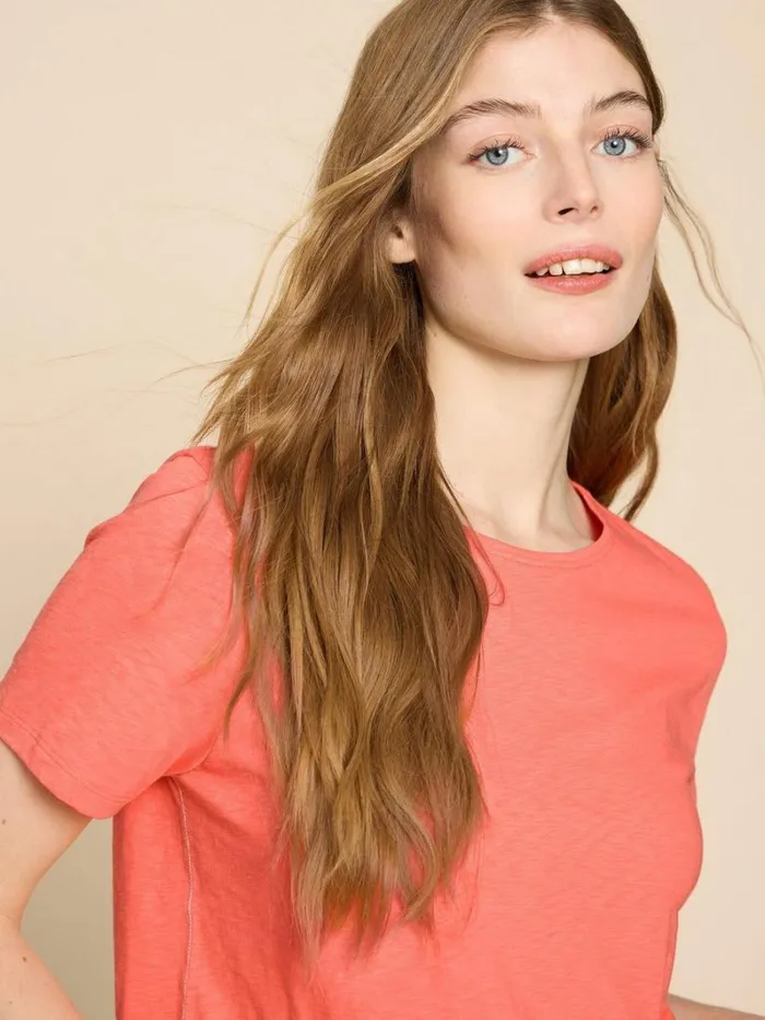 White Stuff TOPS and TEES ABBIE TEE Bright Orange 8211 Women White Stuff TOPS and TEES ABBIE TEE Bright Orange 8211 Women