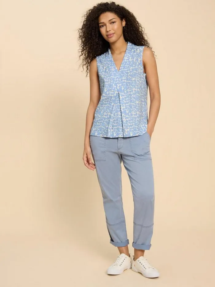 White Stuff TOPS and TEES CELIA SHIRT Blue Print 8211 Women