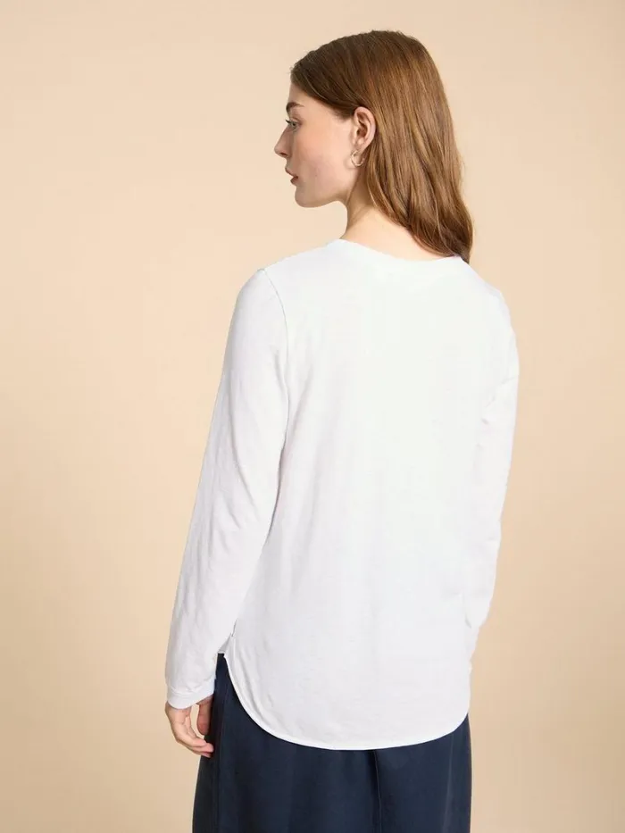 White Stuff TOPS and TEES CLARA LS TEE Brilliant White 8211 Women White Stuff TOPS and TEES CLARA LS TEE Brilliant White 8211 Women