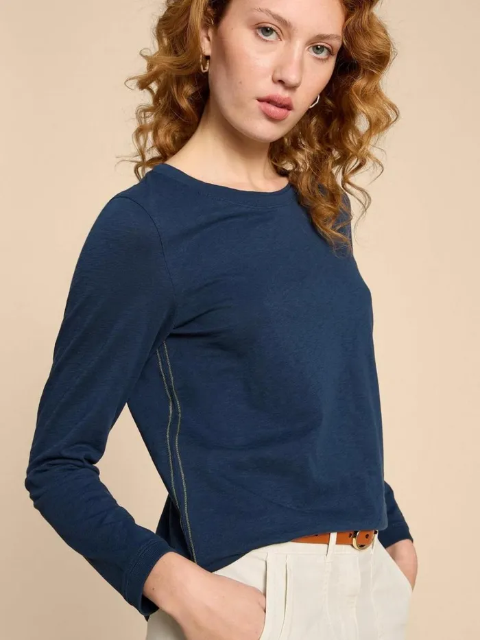 White Stuff TOPS and TEES CLARA LS TEE Dark Navy 8211 Women White Stuff TOPS and TEES CLARA LS TEE Dark Navy 8211 Women