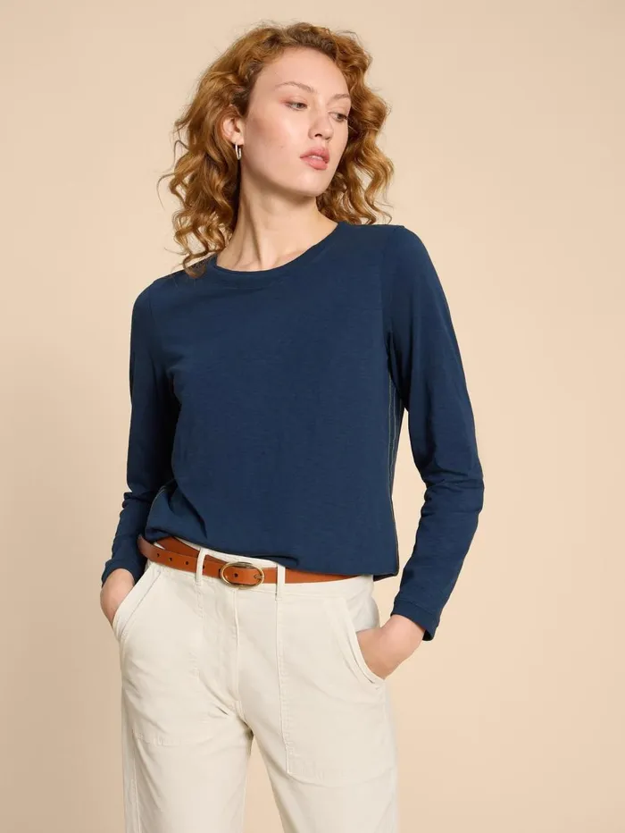 White Stuff TOPS and TEES CLARA LS TEE Dark Navy 8211 Women White Stuff TOPS and TEES CLARA LS TEE Dark Navy 8211 Women