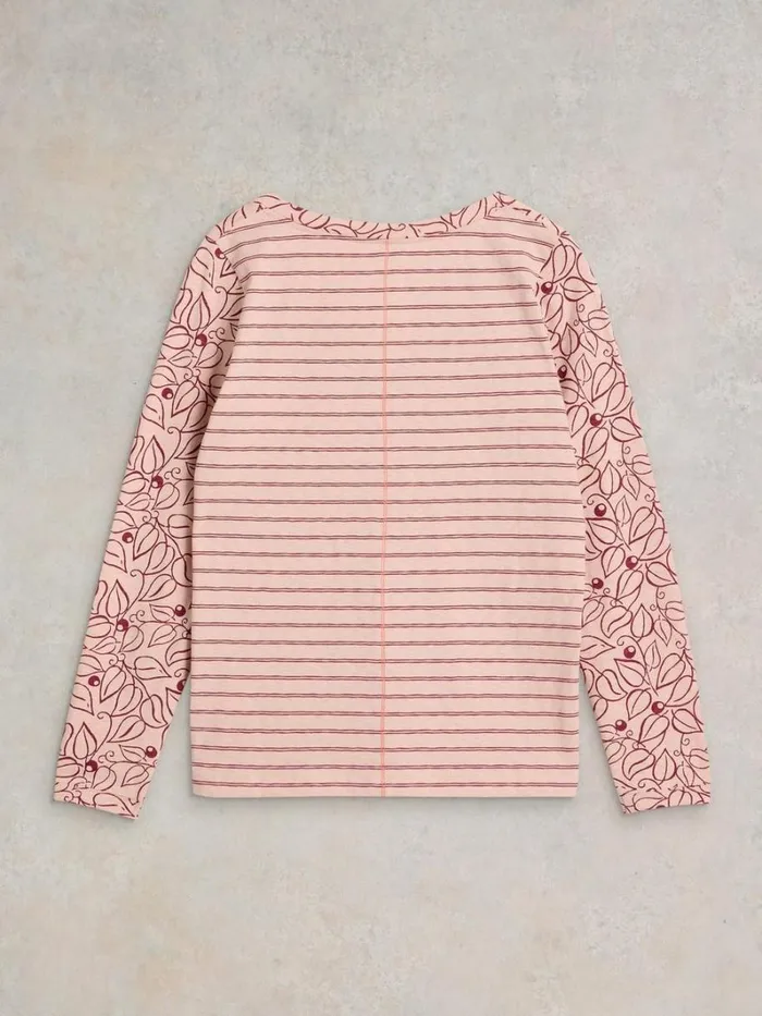 White Stuff TOPS and TEES NELLY LONG SLEEVE TEE Pink Print 8211 Women White Stuff TOPS and TEES NELLY LONG SLEEVE TEE Pink Print 8211 Women