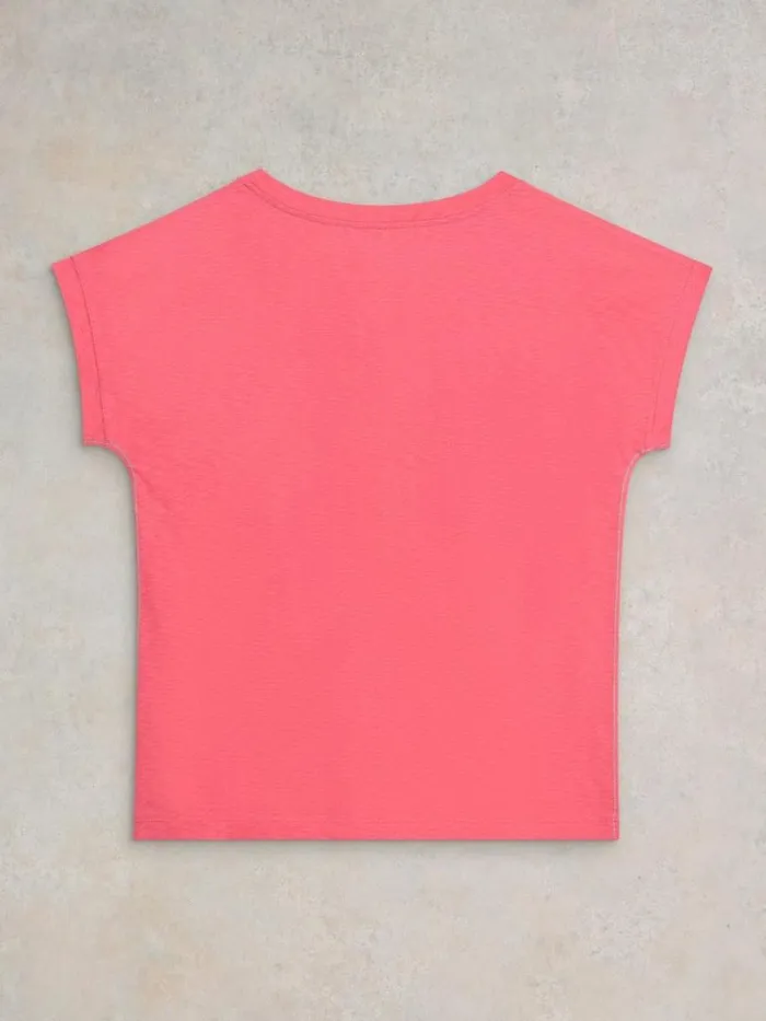 White Stuff TOPS and TEES NELLY NOTCH NECK COTTON TEE Light Pink 8211 Women White Stuff TOPS and TEES NELLY NOTCH NECK COTTON TEE Light Pink 8211 Women