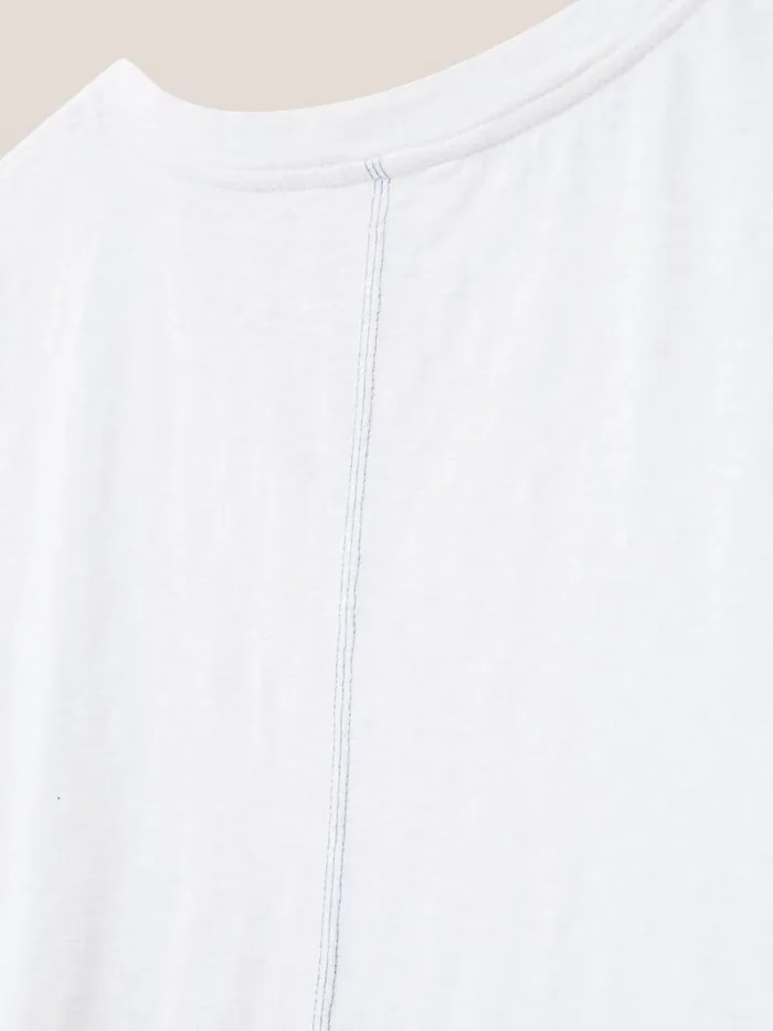 White Stuff TOPS and TEES Nelly Notch Tee Brilliant White 8211 Women