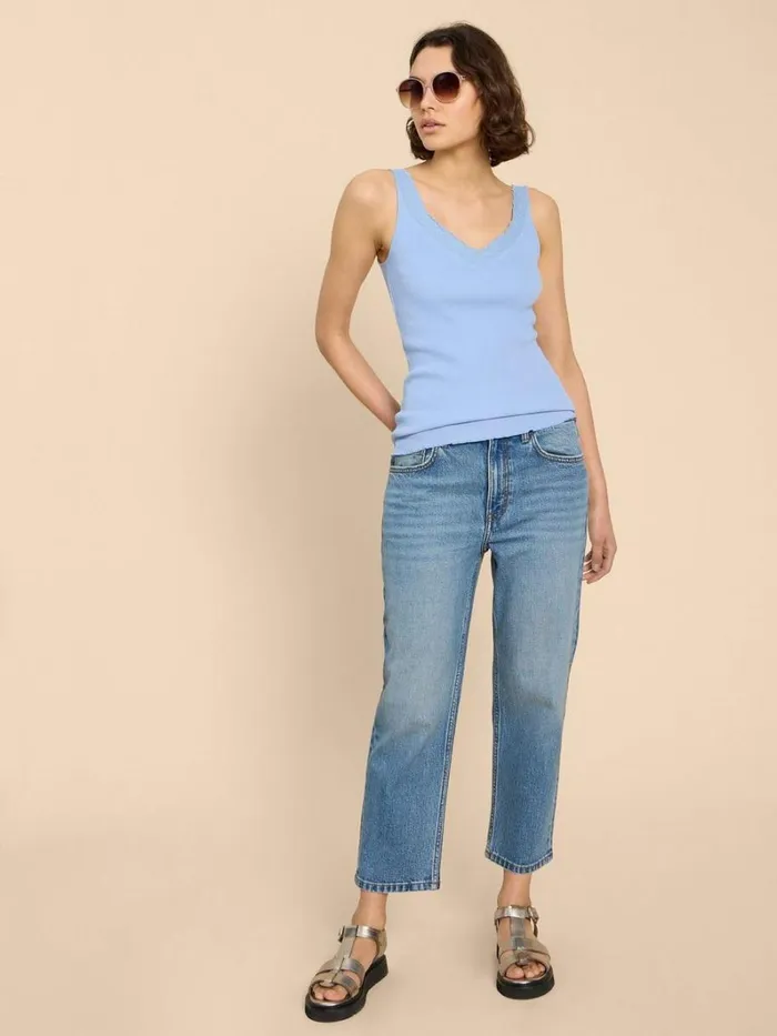 White Stuff TOPS and TEES SEABREEZE VEST Light Blue 8211 Women