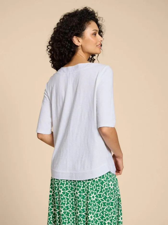 White Stuff TOPS and TEES WEAVER EMBROIDERED TOP Brilliant White 8211 Women White Stuff TOPS and TEES WEAVER EMBROIDERED TOP Brilliant White 8211 Women