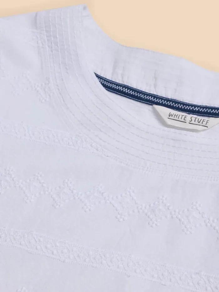 White Stuff TOPS and TEES WEAVER EMBROIDERED TOP Brilliant White 8211 Women White Stuff TOPS and TEES WEAVER EMBROIDERED TOP Brilliant White 8211 Women
