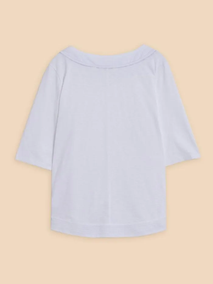 White Stuff TOPS and TEES WEAVER EMBROIDERED TOP Brilliant White 8211 Women White Stuff TOPS and TEES WEAVER EMBROIDERED TOP Brilliant White 8211 Women