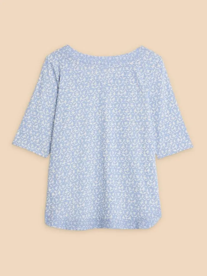 White Stuff TOPS and TEES WEAVER JERSEY TOP Blue Print 8211 Women White Stuff TOPS and TEES WEAVER JERSEY TOP Blue Print 8211 Women