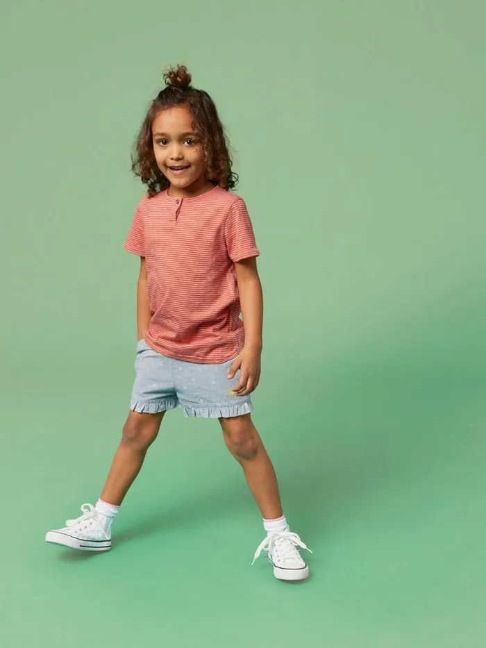 White Stuff TOPS Casey Striped T Shirt Pink Multi 8211 Kids