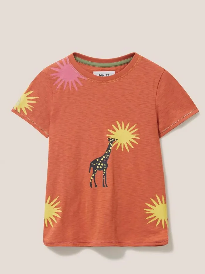 White Stuff TOPS Esme Printed SS T Shirt Coral Multi 8211 Kids White Stuff TOPS Esme Printed SS T Shirt Coral Multi 8211 Kids