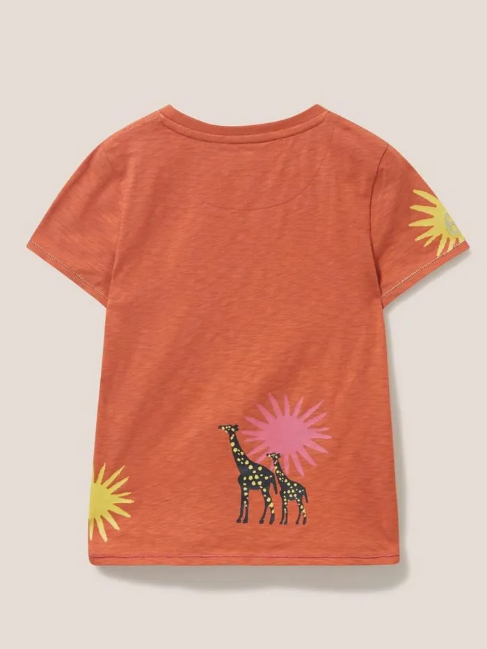 White Stuff TOPS Esme Printed SS T Shirt Coral Multi 8211 Kids White Stuff TOPS Esme Printed SS T Shirt Coral Multi 8211 Kids
