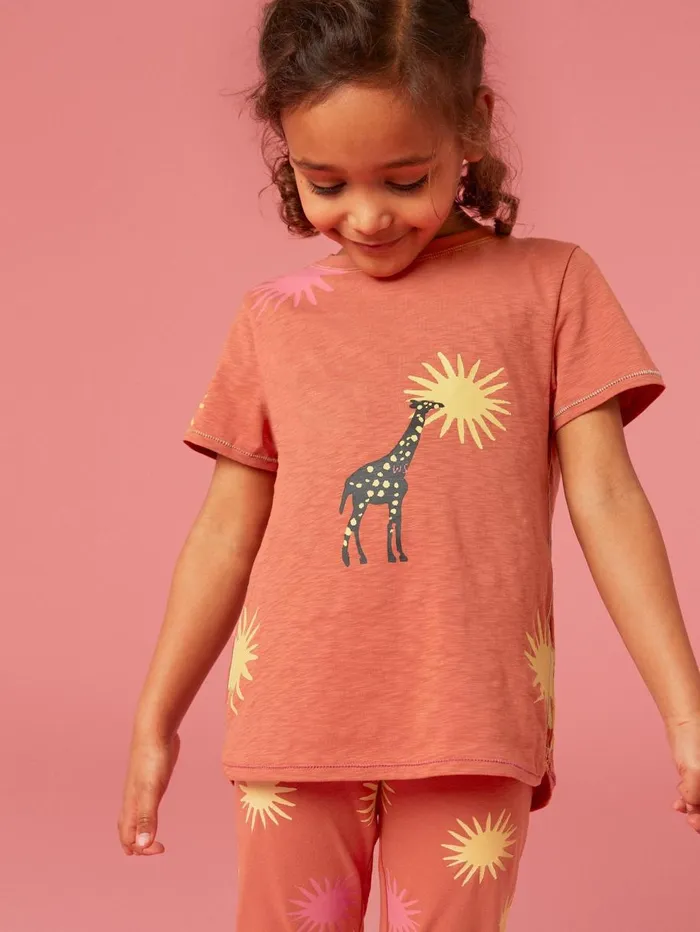 White Stuff TOPS Esme Printed SS T Shirt Coral Multi 8211 Kids White Stuff TOPS Esme Printed SS T Shirt Coral Multi 8211 Kids