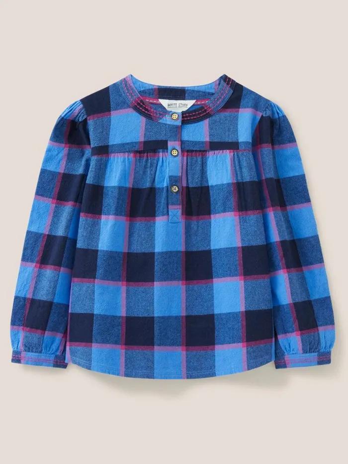 White Stuff TOPS Molly Check Top Blue Multi 8211 Kids White Stuff TOPS Molly Check Top Blue Multi 8211 Kids