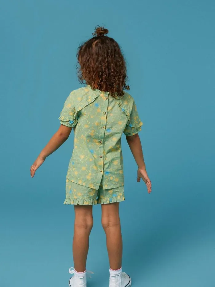 White Stuff TOPS Printed Woven Short Green Multi 8211 Kids White Stuff TOPS Printed Woven Short Green Multi 8211 Kids