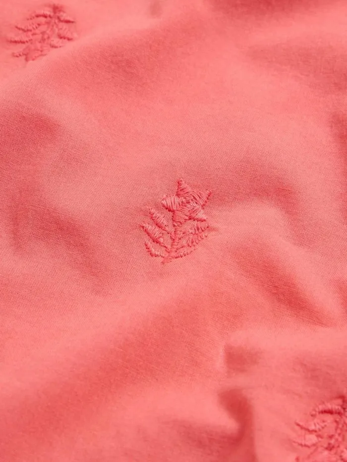 White Stuff TOPS Tie Hem Tee Mid Coral 8211 Kids