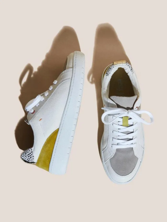 White Stuff TRAINERS Leather Suede Trainer Natural Multi 8211 Women White Stuff TRAINERS Leather Suede Trainer Natural Multi 8211 Women