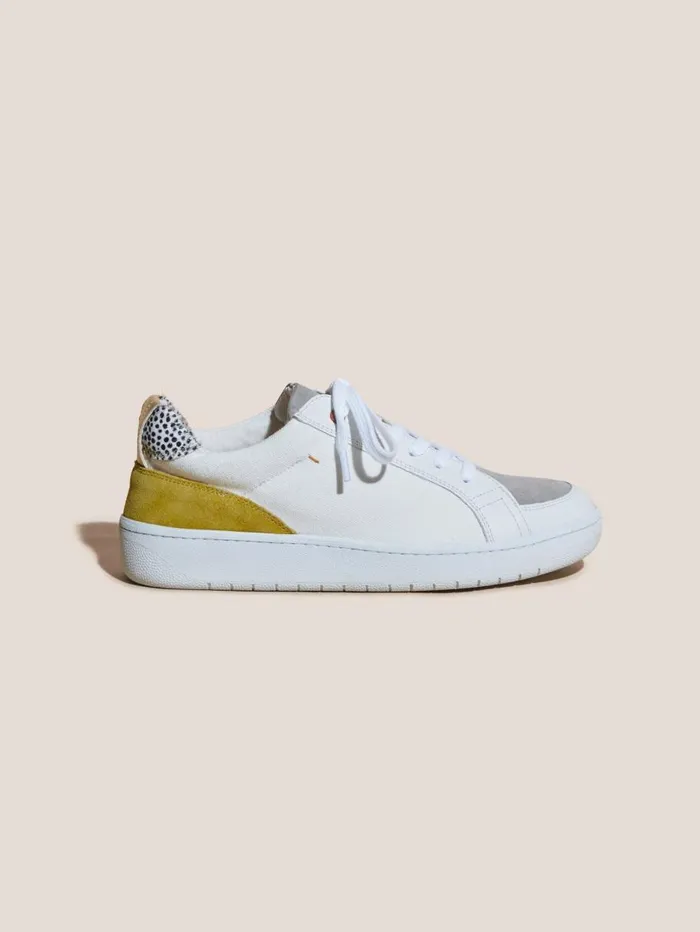 White Stuff TRAINERS Leather Suede Trainer Natural Multi 8211 Women White Stuff TRAINERS Leather Suede Trainer Natural Multi 8211 Women