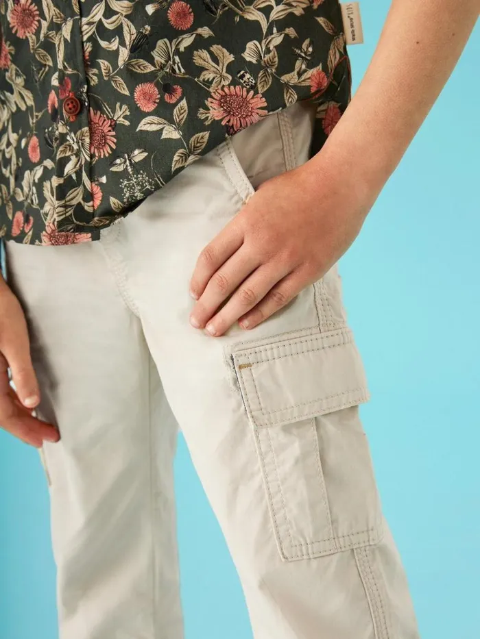 White Stuff TROUSERS and SHORTS Caleb Cargo Trouser Light Natural 8211 Kids
