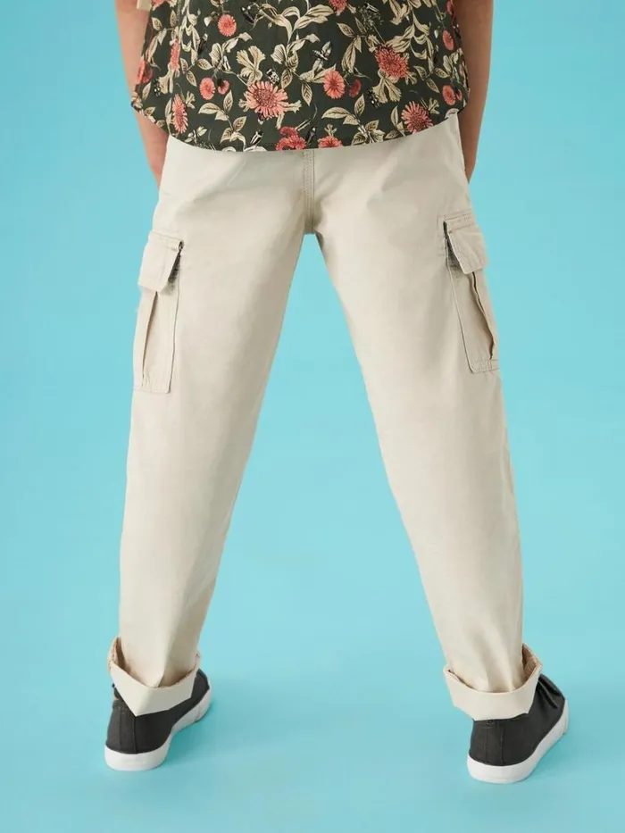 White Stuff TROUSERS and SHORTS Caleb Cargo Trouser Light Natural 8211 Kids White Stuff TROUSERS and SHORTS Caleb Cargo Trouser Light Natural 8211 Kids