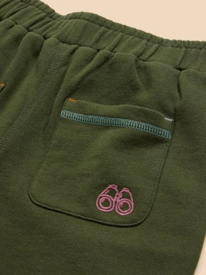 White Stuff TROUSERS and SHORTS Jersey Pocket Short Khaki Green 8211 Kids