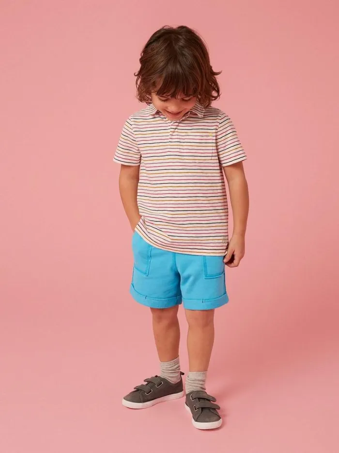 White Stuff TROUSERS and SHORTS Jersey Short Bright Blue 8211 Kids