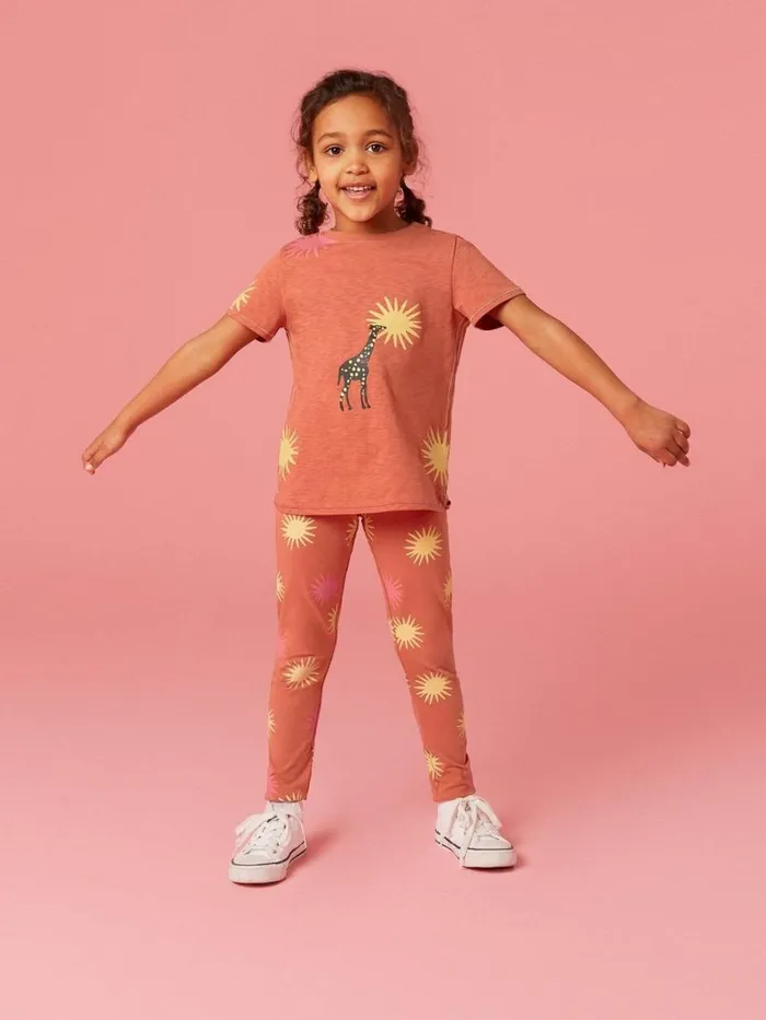 White Stuff TROUSERS and SHORTS Printed Leggings Dark Coral 8211 Kids