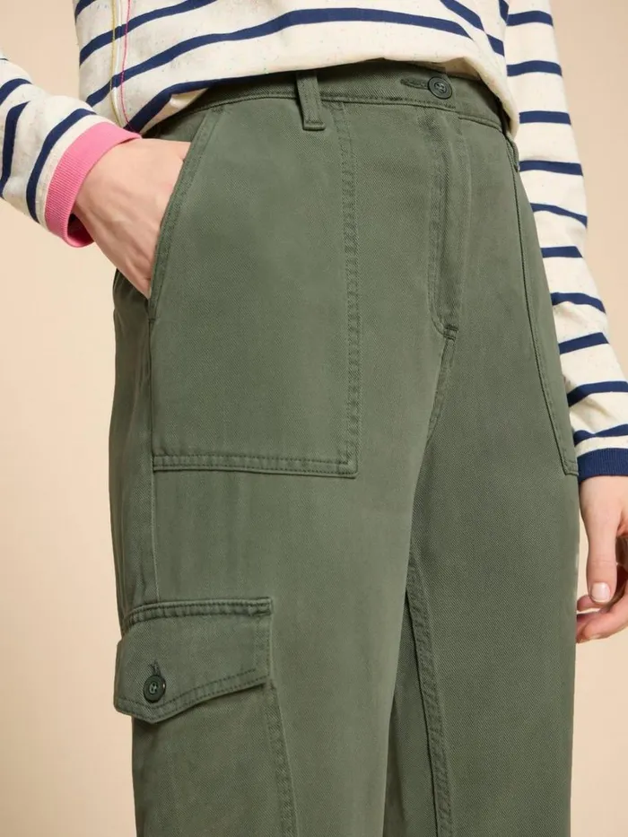 White Stuff TROUSERS Arlo Tencel Cargo Trouser Mid Green 8211 Women White Stuff TROUSERS Arlo Tencel Cargo Trouser Mid Green 8211 Women