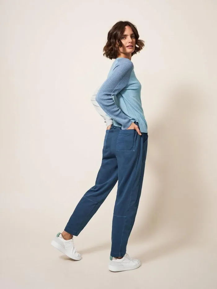 White Stuff TROUSERS Ava Jersey Jogger Mid Blue 8211 Women White Stuff TROUSERS Ava Jersey Jogger Mid Blue 8211 Women