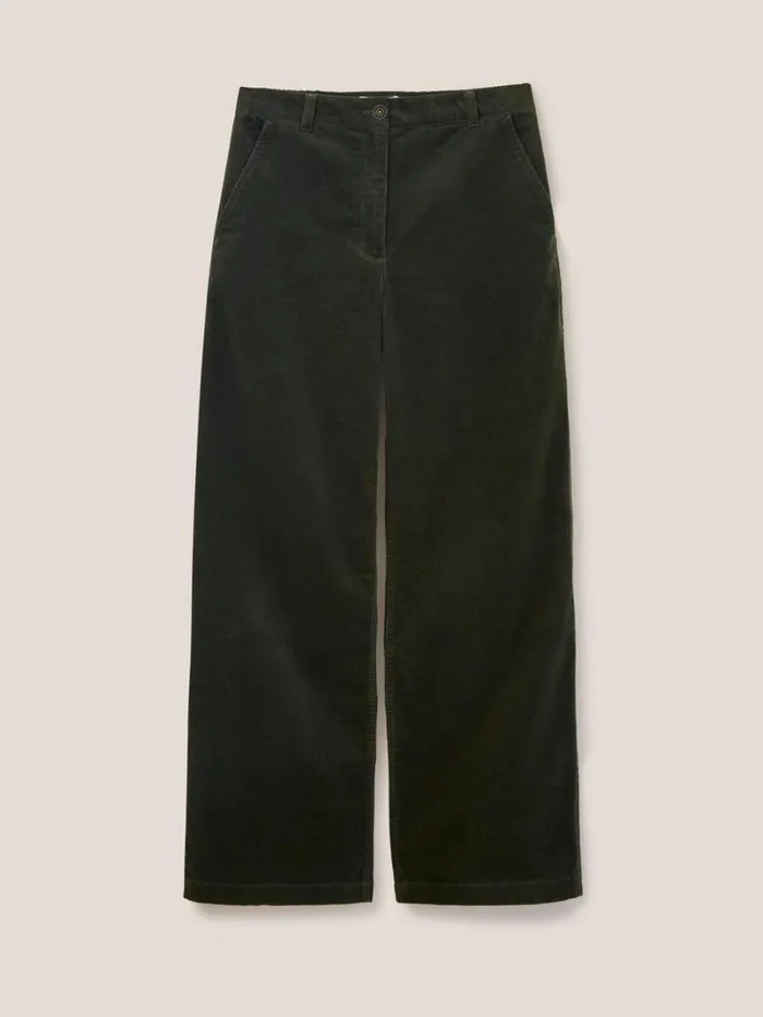 White Stuff TROUSERS Belle Cord Wide Leg Khaki Green 8211 Women White Stuff TROUSERS Belle Cord Wide Leg Khaki Green 8211 Women