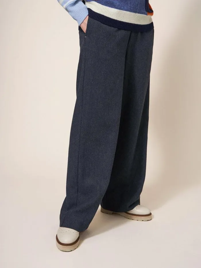 White Stuff TROUSERS Belle Tweedy Wide Leg Trouser Grey Multi 8211 Women White Stuff TROUSERS Belle Tweedy Wide Leg Trouser Grey Multi 8211 Women