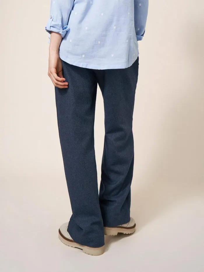 White Stuff TROUSERS Belle Tweedy Wide Leg Trouser Navy Multi 8211 Women White Stuff TROUSERS Belle Tweedy Wide Leg Trouser Navy Multi 8211 Women
